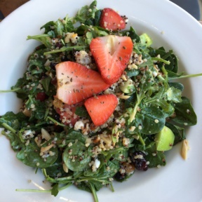 Gluten-free strawberry quinoa salad from Sharky's Mexican Grill